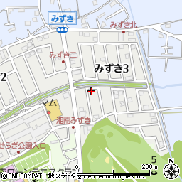 神奈川県茅ヶ崎市みずき3丁目2-11周辺の地図