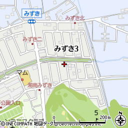 神奈川県茅ヶ崎市みずき3丁目3-12周辺の地図