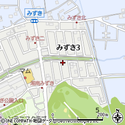 神奈川県茅ヶ崎市みずき3丁目3-7周辺の地図