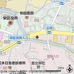 ファミリーマート横浜公田町店周辺の地図