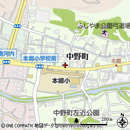 神奈川県横浜市栄区中野町27周辺の地図
