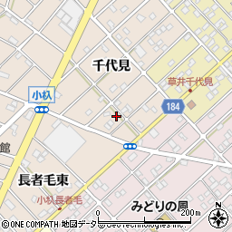 愛知県江南市小杁町千代見158周辺の地図