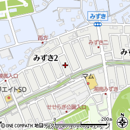 神奈川県茅ヶ崎市みずき2丁目15周辺の地図