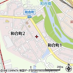 岐阜県瑞浪市和合町周辺の地図