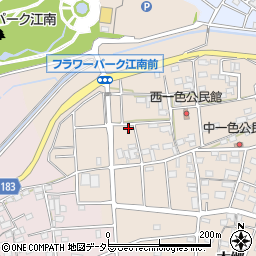 愛知県江南市小杁町一色周辺の地図