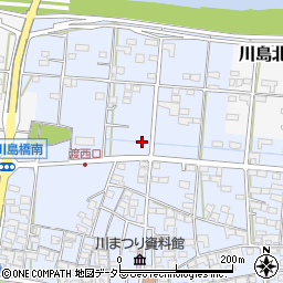 岐阜県各務原市川島渡町周辺の地図