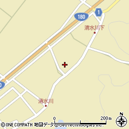 鳥取県西伯郡南部町清水川306周辺の地図