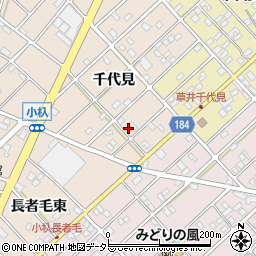 愛知県江南市小杁町千代見123周辺の地図