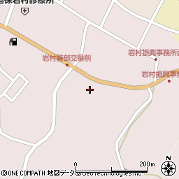 岐阜県恵那市岩村町周辺の地図