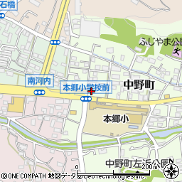 神奈川県横浜市栄区中野町15周辺の地図