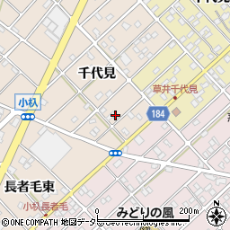 愛知県江南市小杁町千代見122周辺の地図
