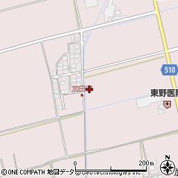 加田栄町自治会館周辺の地図