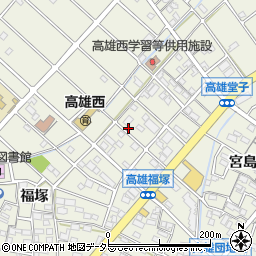 愛知県丹羽郡扶桑町高雄堂子189周辺の地図