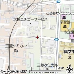 岐阜県大垣市西崎町周辺の地図