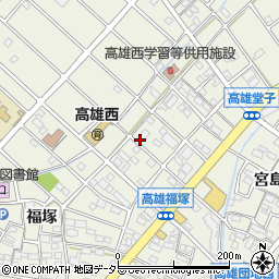 愛知県丹羽郡扶桑町高雄堂子188-1周辺の地図