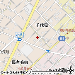 愛知県江南市小杁町千代見154周辺の地図