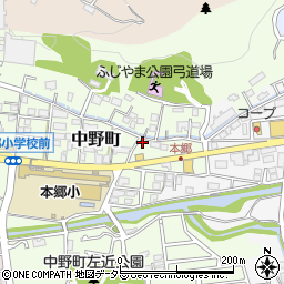 神奈川県横浜市栄区中野町124周辺の地図
