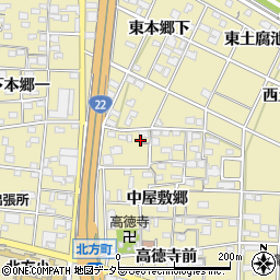 愛知県一宮市北方町北方中屋敷郷63周辺の地図