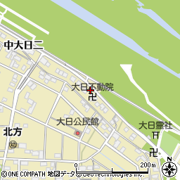 愛知県一宮市北方町北方（中大日一）周辺の地図