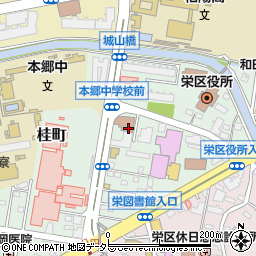 横浜市消防局栄消防署周辺の地図