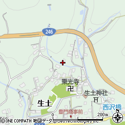 静岡県駿東郡小山町生土周辺の地図