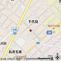 愛知県江南市小杁町千代見155周辺の地図