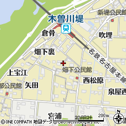 愛知県一宮市北方町北方畑下郷周辺の地図