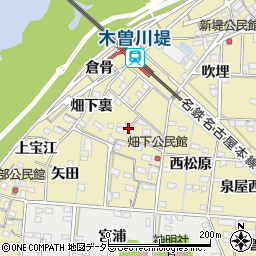 愛知県一宮市北方町北方（畑下郷）周辺の地図