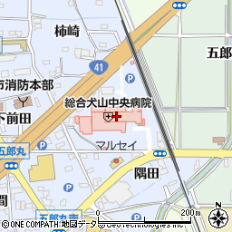 犬山中央訪問看護ステーション周辺の地図