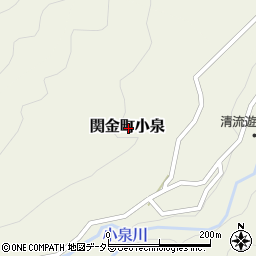 鳥取県倉吉市関金町小泉周辺の地図