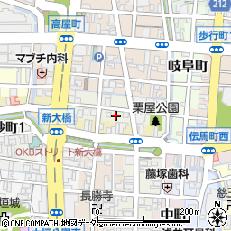 名鉄協商大垣栗屋町駐車場周辺の地図