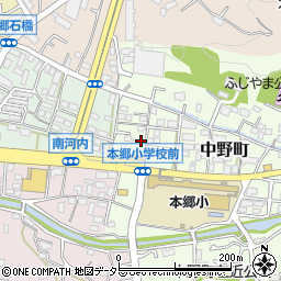 神奈川県横浜市栄区中野町8周辺の地図