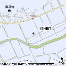 京都府綾部市向田町中嶋周辺の地図