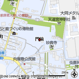 愛知県犬山市前原門前周辺の地図