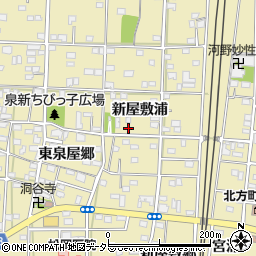 愛知県一宮市北方町北方新屋敷浦131周辺の地図