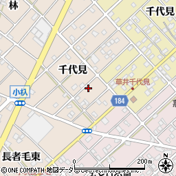 愛知県江南市小杁町千代見118周辺の地図