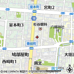 岐阜県大垣市室町2丁目53-2周辺の地図