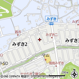 神奈川県茅ヶ崎市みずき2丁目12周辺の地図