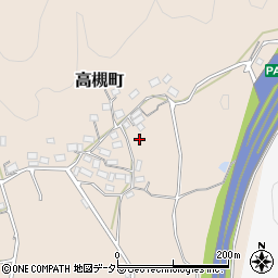 京都府綾部市高槻町返谷周辺の地図