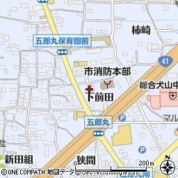 五郎丸公民館周辺の地図