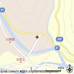 兵庫県養父市小路頃352周辺の地図