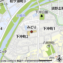 岐阜県瑞浪市下沖町周辺の地図