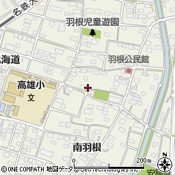 愛知県丹羽郡扶桑町高雄北羽根61周辺の地図