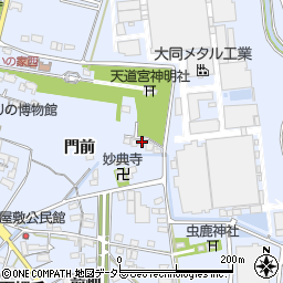 愛知県犬山市前原門前4-12周辺の地図