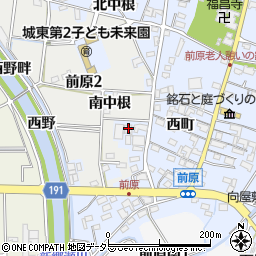 愛知県犬山市前原東野畔2周辺の地図