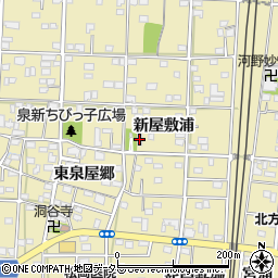 愛知県一宮市北方町北方新屋敷浦140周辺の地図