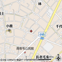 愛知県江南市小杁町林395周辺の地図