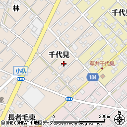 愛知県江南市小杁町千代見112周辺の地図