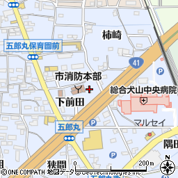 愛知県犬山市五郎丸下前田19周辺の地図