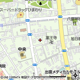 島根日日新聞社　編集製作局周辺の地図